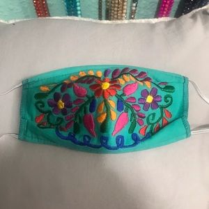 Embroidered face mask